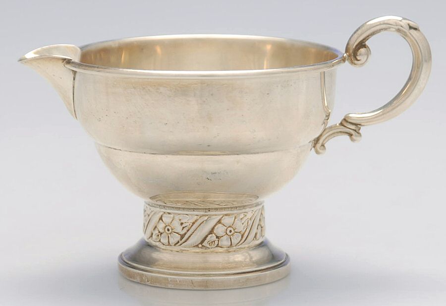 Floret (Sterling, Hollowware) Weighted Mini Creamer by Mueck-Cary-1