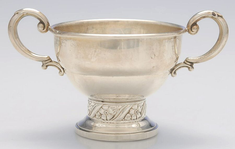 Floret (Sterling, Hollowware) Weighted Mini Open Sugar by Mueck-Cary-1