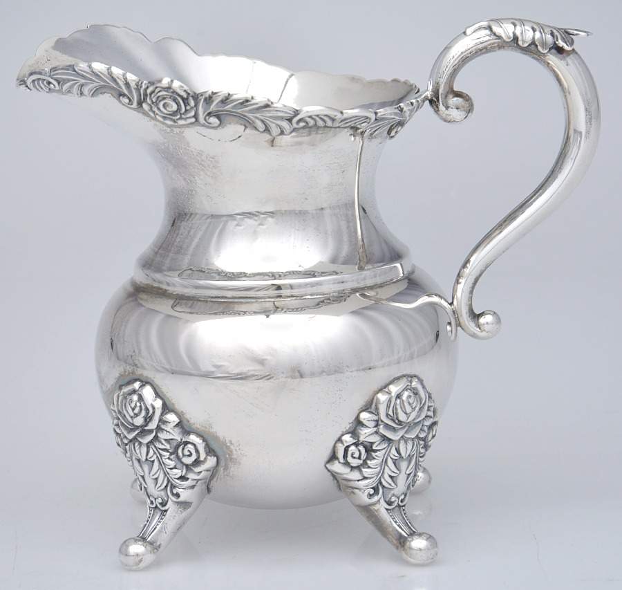 Georgian Fluted II (Sterling, Hollowware) Creamer by Miyata-1