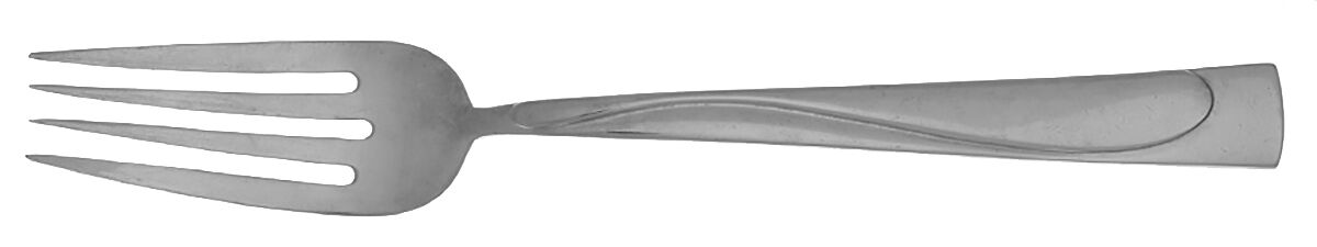 Silver Moon (Stainless-Glossy) Medium Solid Cold Meat Serving Fork by Mikasa-1