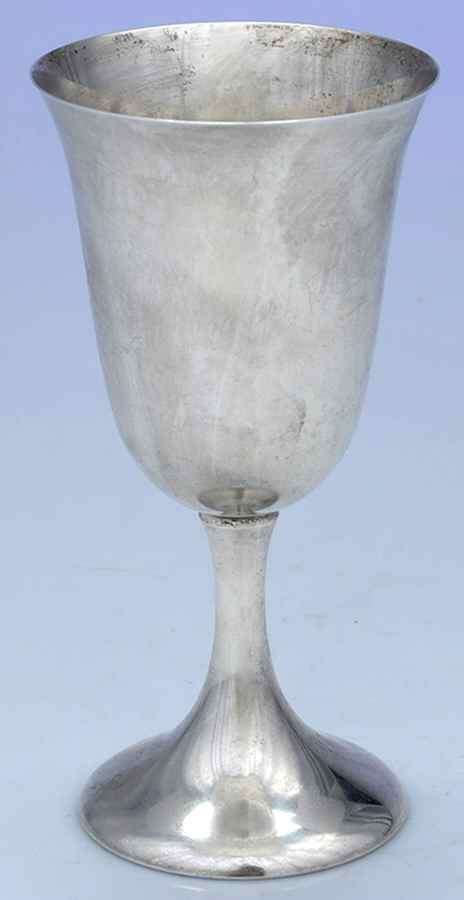 25X (Sterling, Hollowware) Water Goblet by M Fred Hirsch-1
