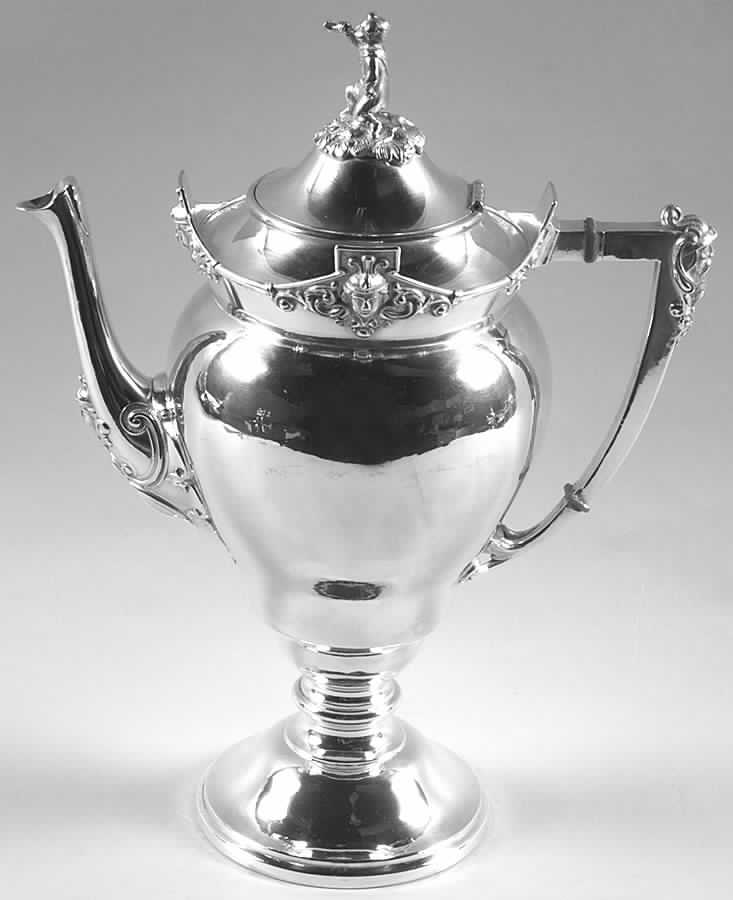700 (Silverplate, Hollowware) Silverplate Coffee Pot by Middletown Silver Co-1