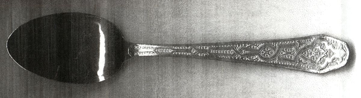 One (Silverplate) Teaspoon by Malabar Plate-1