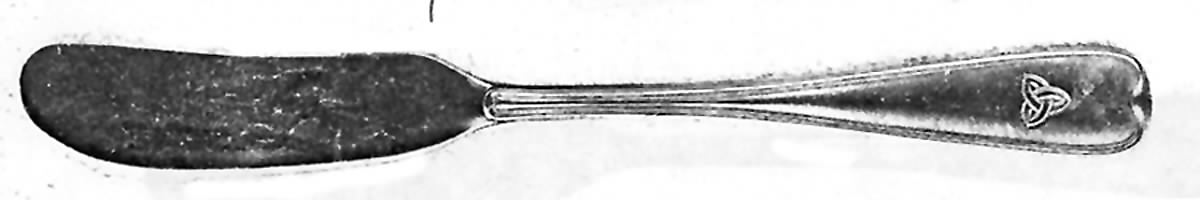 MRT7(Silverplate) Flat Handle Butter Spreader by T H Marthinsen Silver-1