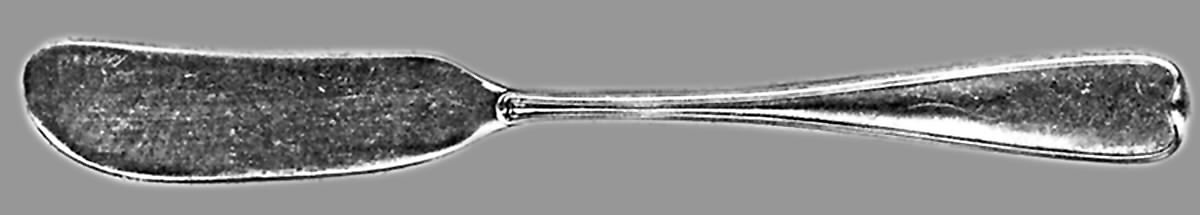 Ridge (Silverplate) Flat Handle Master Butter Knife by T H Marthinsen Silver-1