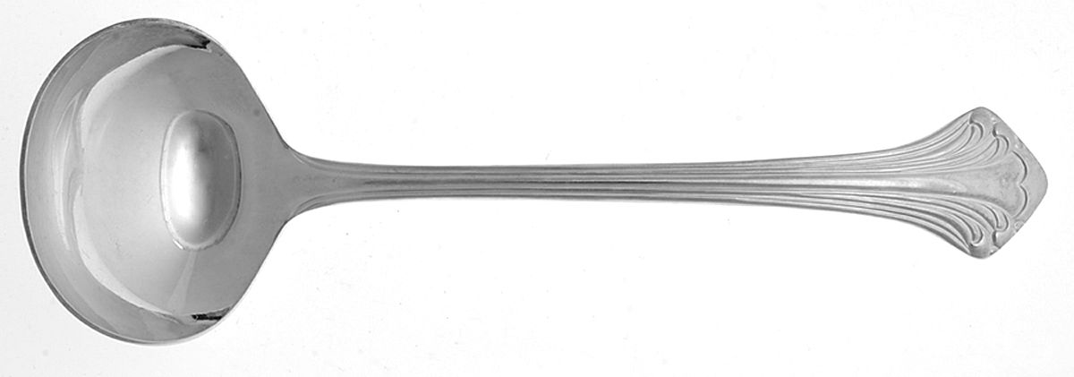 MNF32 (SILVERPLATE) Solid Gravy Ladle by The Main Course,-1