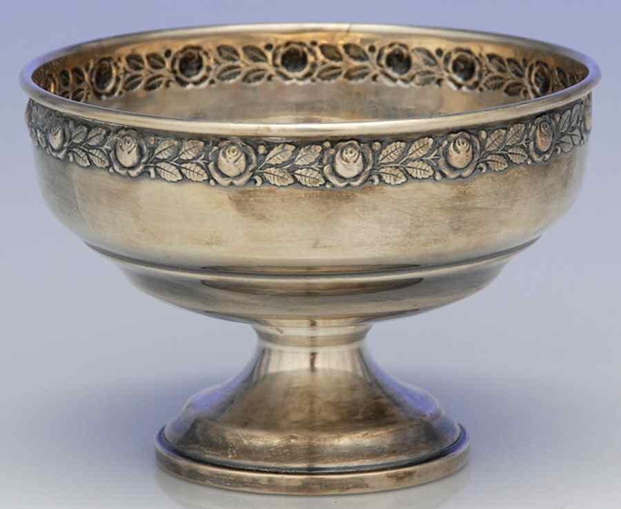 Royal Rose (Sterling, Hollowware) Round Weighted Berry Bowl by Mueck-Cary-1