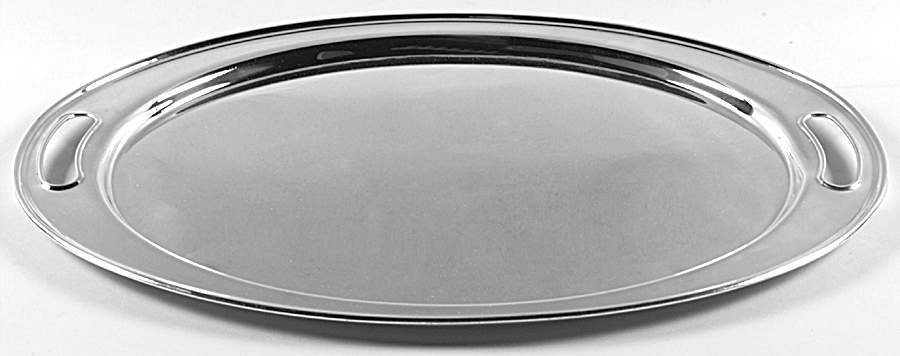 296 (Sterling, Hollowware) Medium Sterling Waiter Tray by M Fred Hirsch-1