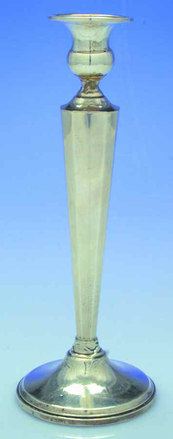 589 (Sterling, Hollowware) Sterling Candlestick by Mueck-Cary-1