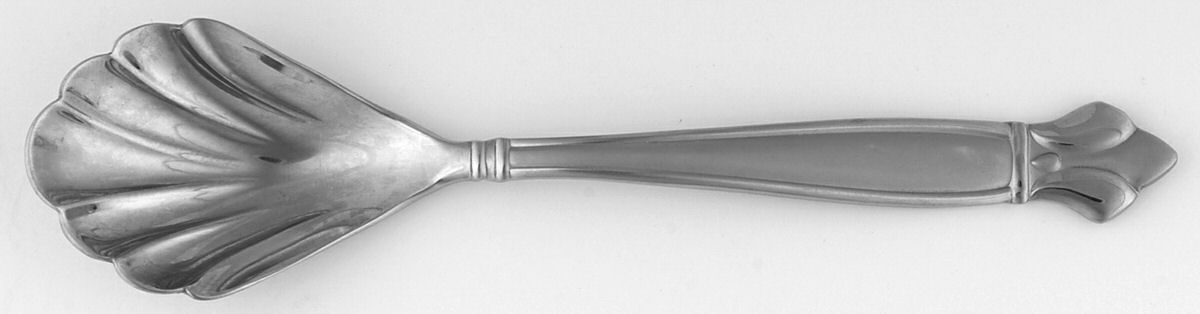 Fleur-De-Lis (Stainless) Sugar Shell Spoon by Mesa International-1