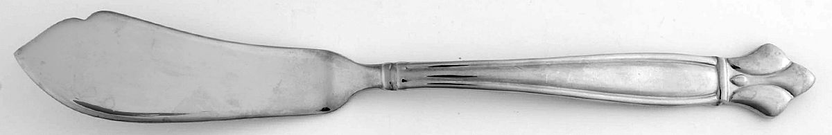Fleur-De-Lis (Stainless) Flat Handle Master Butter Knife by Mesa International-1