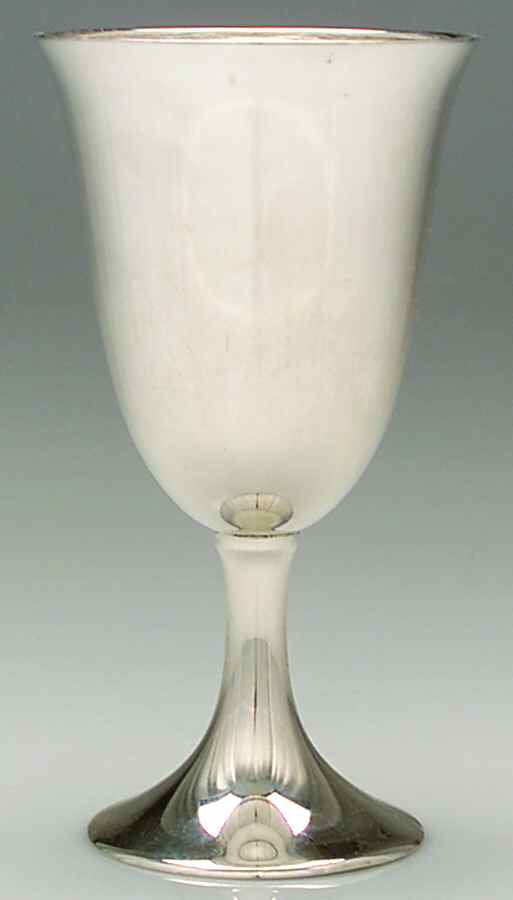 5 (Sterling, Hollowware) Water Goblet by M Fred Hirsch-1