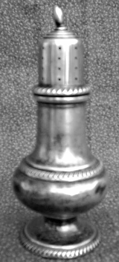 485 (Sterling, Hollowware) Salt and Pepper Set by M Fred Hirsch-1