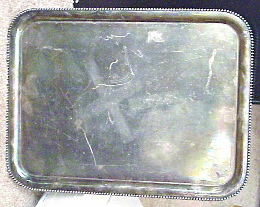 249 (Silverplate, Hollowware) Silverplate Waiter Tray by Meriden Britannia -1