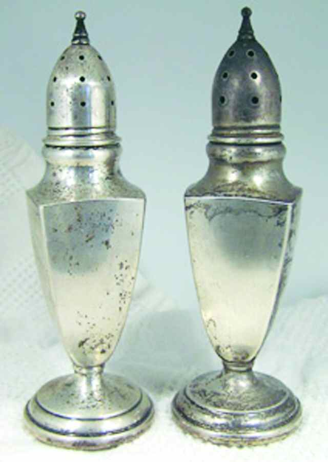 162 (Sterling, Hollowware) Weighted Salt and Pepper Set by Mueck-Cary-1