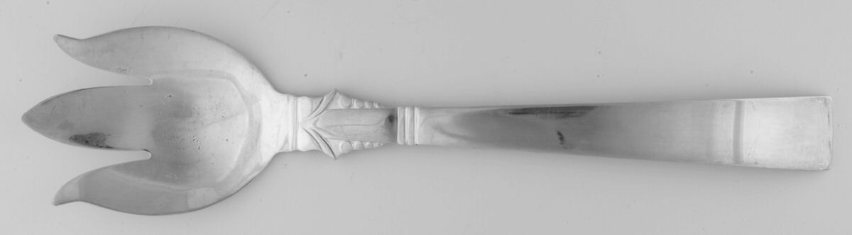 MJC3 (Silverplate) Oversize Solid Salad Servng Fork by Majestic Mfg Co-1