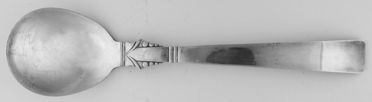 MJC3 (Silverplate) Oversize Solid Salad Serving Spoon by Majestic Mfg Co-1