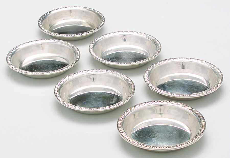 6011 (Sterling, Hollowware) Sterling Nut (Set of 6) by M Fred Hirsch-1