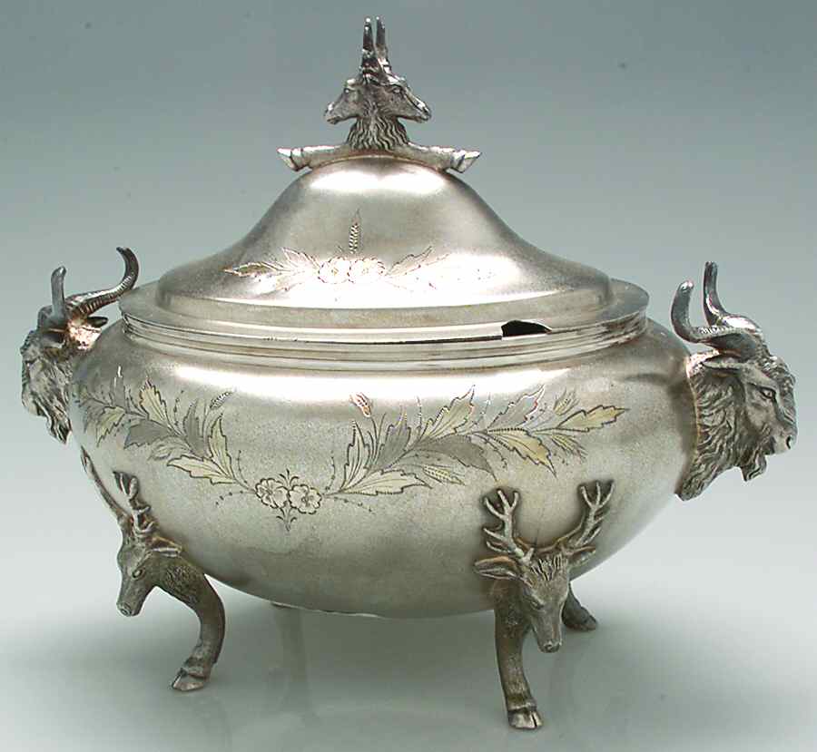 1869 (Silverplate, Hollowware) Soup Tureen by Meriden Britannia -1