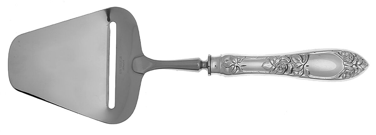 Embossed Rose (Sterling) Cheese Plane with Stainless Plane by T H Marthinsen Silver-1