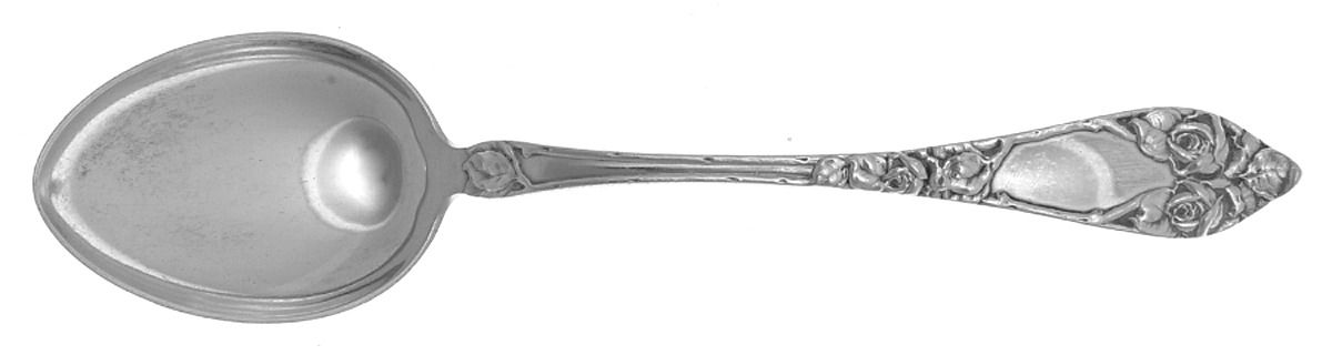 Embossed Rose (Sterling) Place/Oval Soup Spoon by T H Marthinsen Silver-1