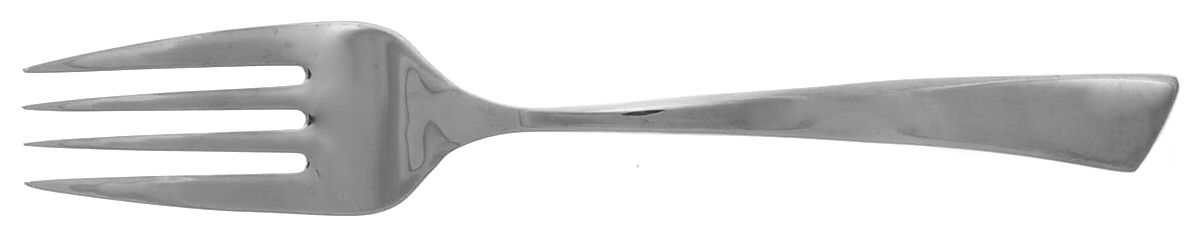 Braxton (Stainless) Medium Solid Cold Meat Serving Fork by Mikasa-1