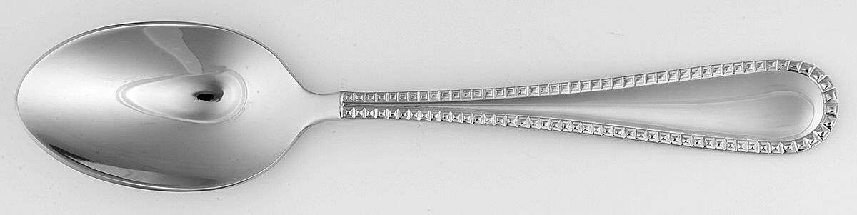Floral Elegance Platinum (Stnl) Tablespoon (Serving Spoon) by Mikasa-1