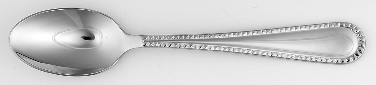 Floral Elegance Platinum (Stnl) Place/Oval Soup Spoon by Mikasa-1