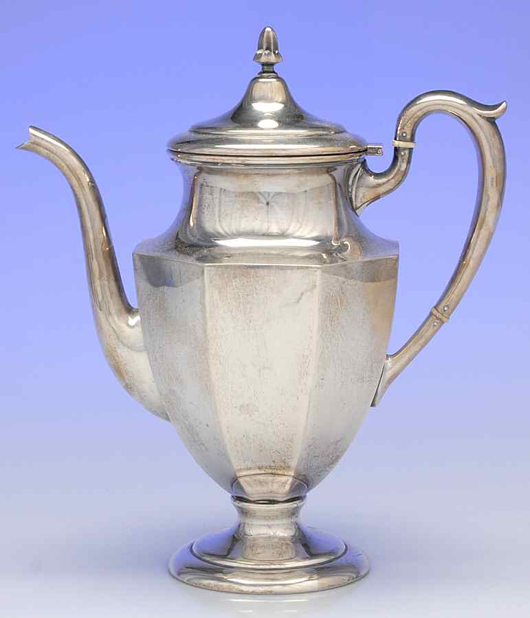 409 (Sterling, Hollowware) Coffee Pot by M Fred Hirsch-1