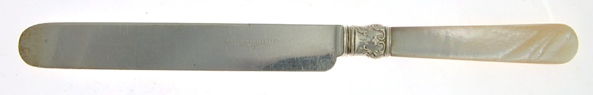 Pearl Handle 6 (Sterling) Old French Hollow Knife by Meriden Cutlery Co-1