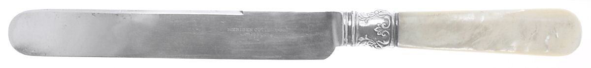 Pearl Handle 6 (Sterling) Old French Hollow Knife by Meriden Cutlery Co-1