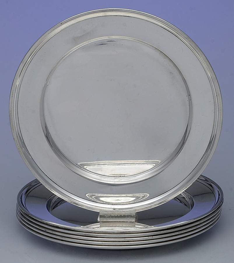 333 (Sterling, Hollowware) Bread & Butter Plate - Set of 6 by Manchester-1