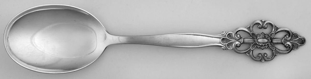Anne (Silverplate) Solid Smooth Casserole Spoon by T H Marthinsen Silver-1