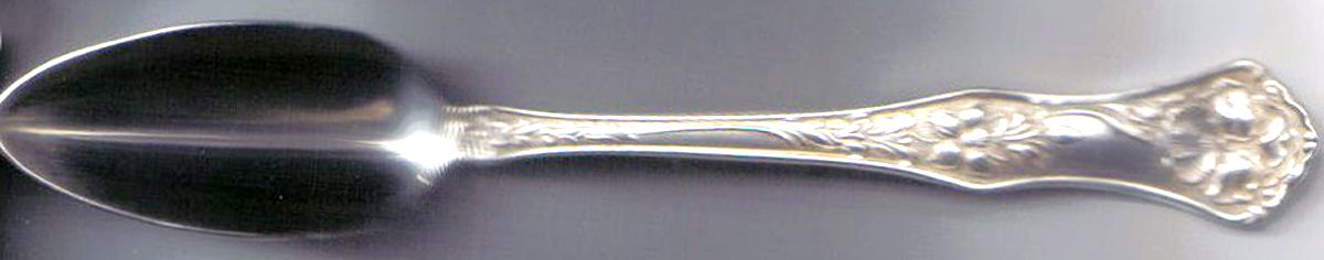 Silver Three (Silverplate) Fruit/Orange Spoon by M Silver Co-1
