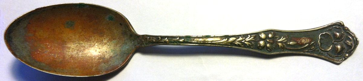 Silver Three (Silverplate) Teaspoon by M Silver Co-1