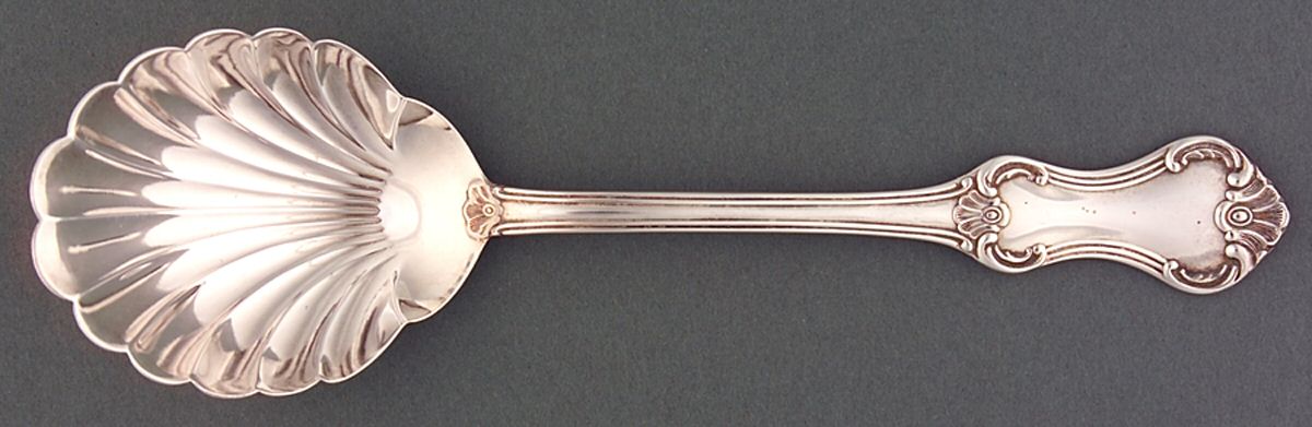 Mxm2 (Silverplate) Solid Salad Serving Spoon by Mema-1
