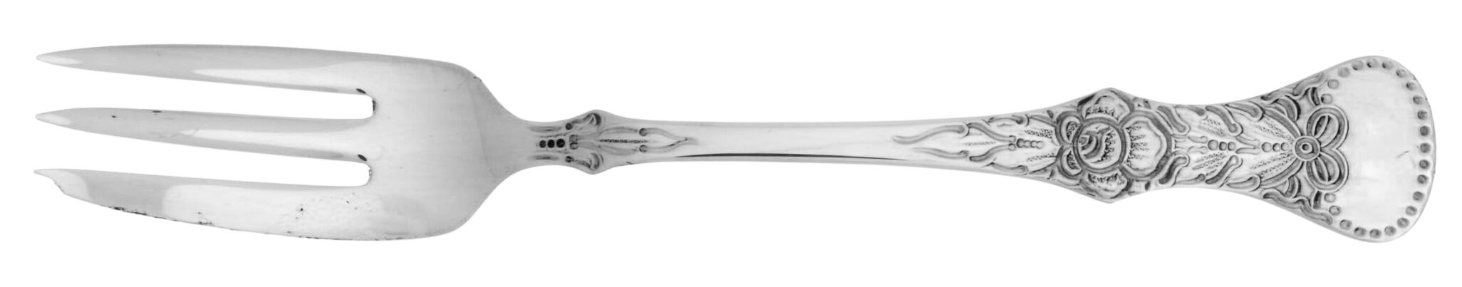 Flat Rose (Sterling) Pastry Fork by Magnus Aase (Norway)-1