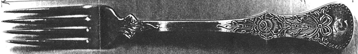 Flat Rose (Sterling) Fork by Magnus Aase (Norway)-1