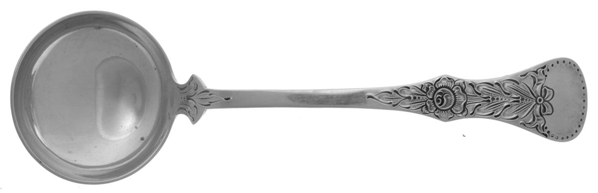 Flat Rose (Sterling) Solid Gravy Ladle by Magnus Aase (Norway)-1