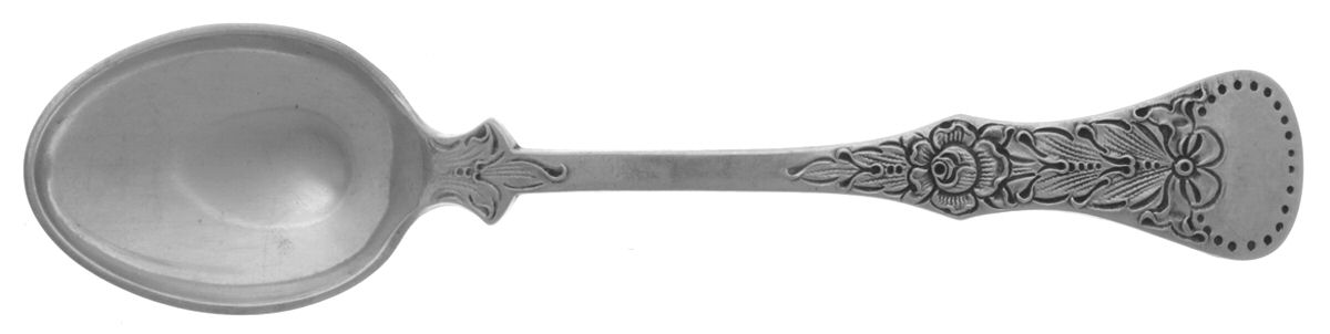 Flat Rose (Sterling) Five O'Clock Teaspoon by Magnus Aase (Norway)-1