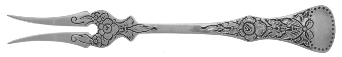 Flat Rose (Sterling) Lemon Fork by Magnus Aase (Norway)-1