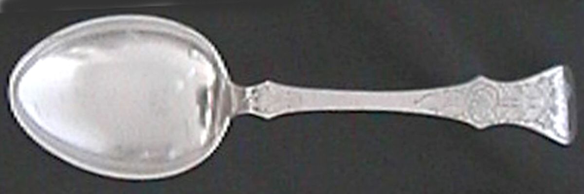 Flat Rose (Sterling) Place/Oval Soup Spoon by Magnus Aase (Norway)-1