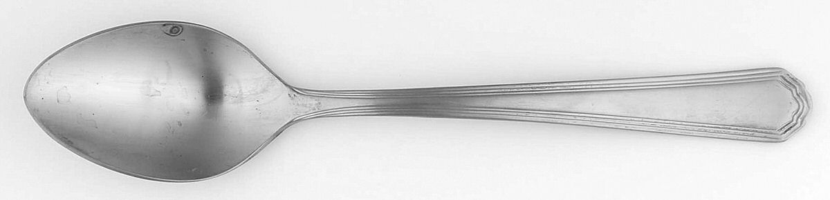 Magnolia (Stainless) Place/Oval Soup Spoon by Martha Stewart Flatw-1