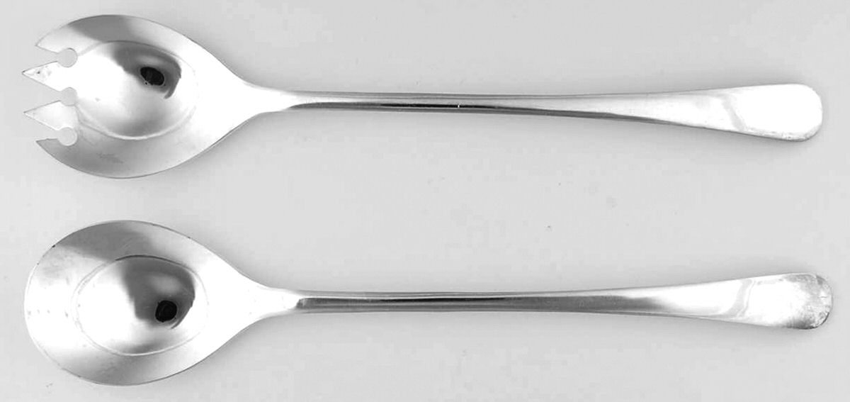 MJD3 (Silverplate) (2 Pc) Solid Salad Set by Masterpiece Slvp-Jap-1
