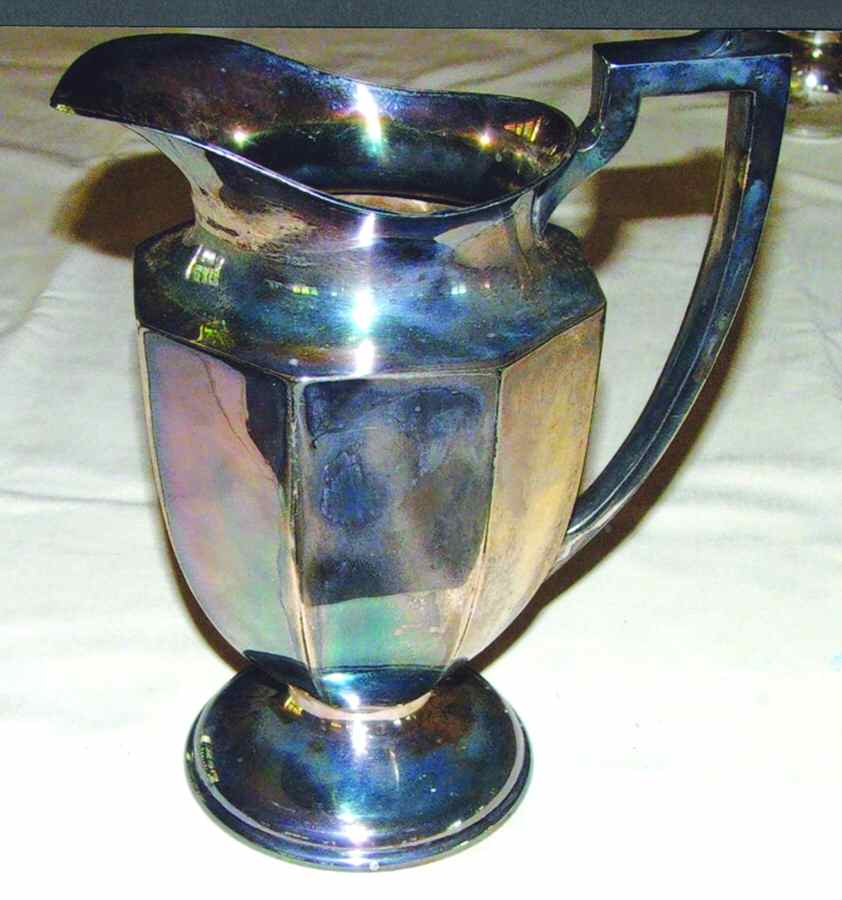 0158 (Silverplate, Hollowware) Silverplate Water Pitcher by Mauser-1