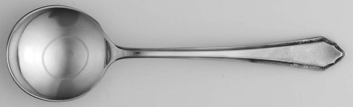 Pembury(Silverplate) Round Bowl Soup Spoon (Bouillon) by Mappin & Webb-1