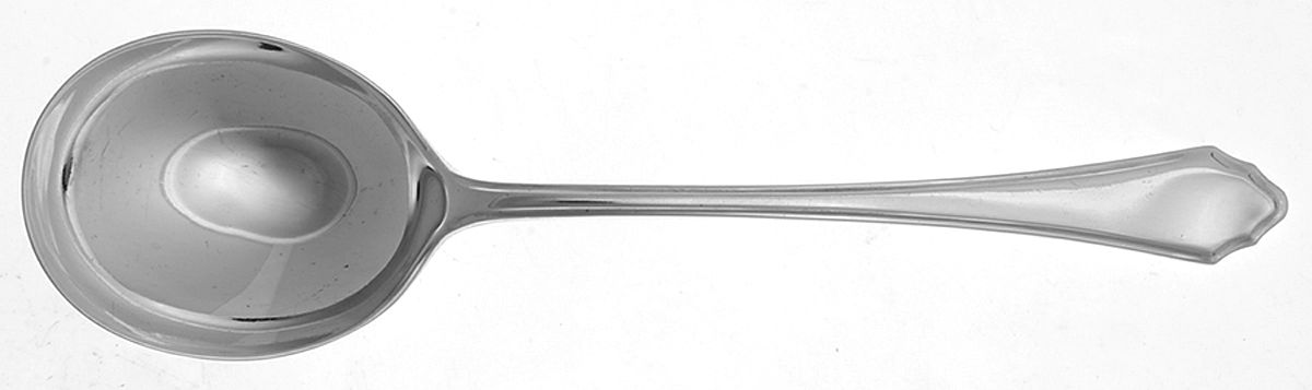 Pembury (Sterling) Round Bowl Soup Spoon (Gumbo) by Mappin & Webb-1
