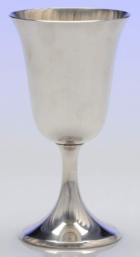 63 (Sterling, Hollowware) Water Goblet by Maier & Berkele-1