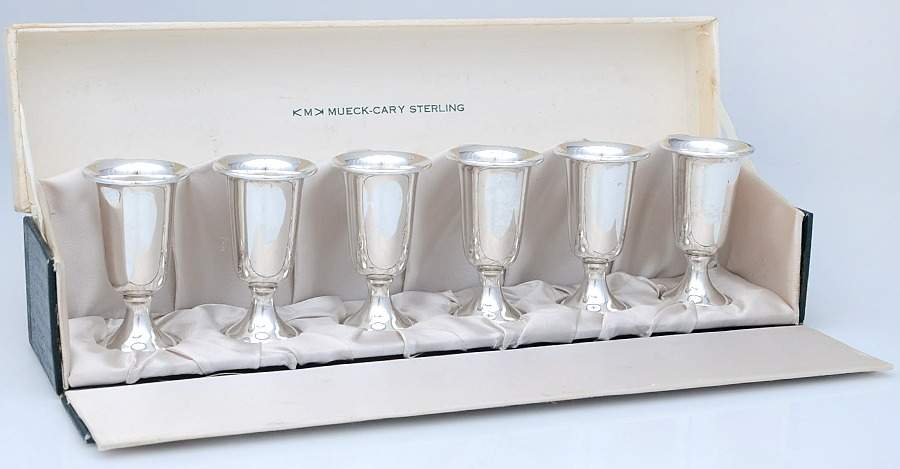 58 (Sterling, Hollowware) Weighted Cordial - Set of 6 by Mueck-Cary-1