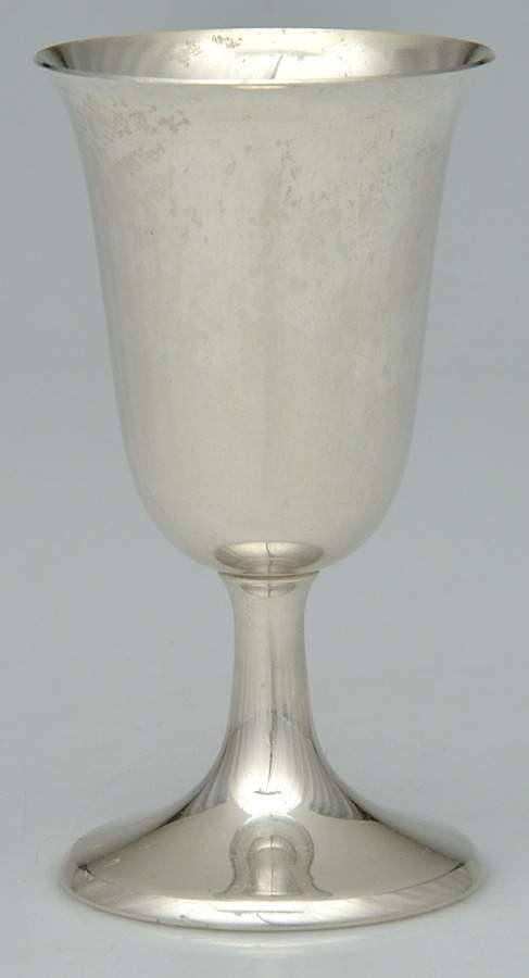 858 (Sterling, Hollowware) Sterling Wine Goblet by Manchester-1